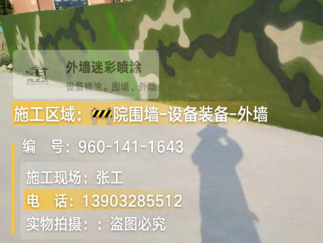 晋城 迷彩漆喷涂价格（按平方米计费）